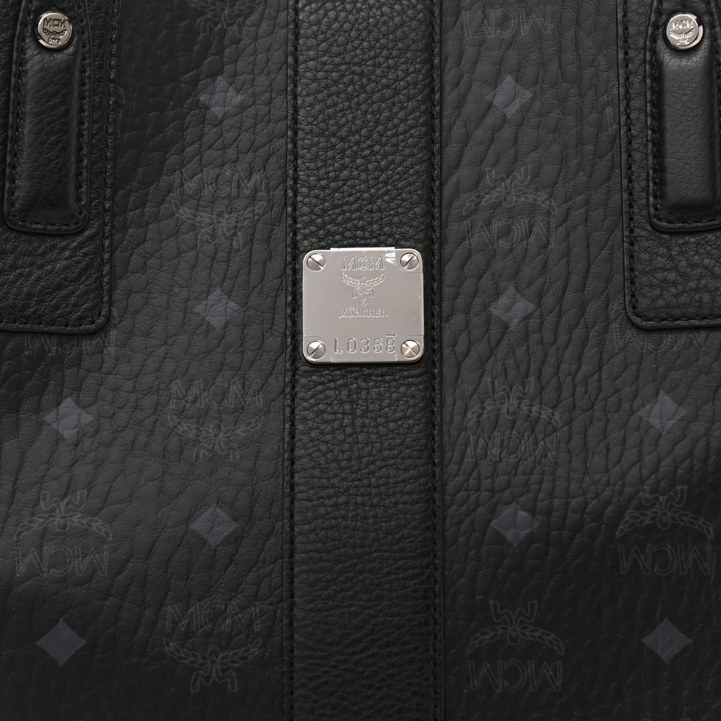 Visetos Medium Reversible Shopper Tote Black