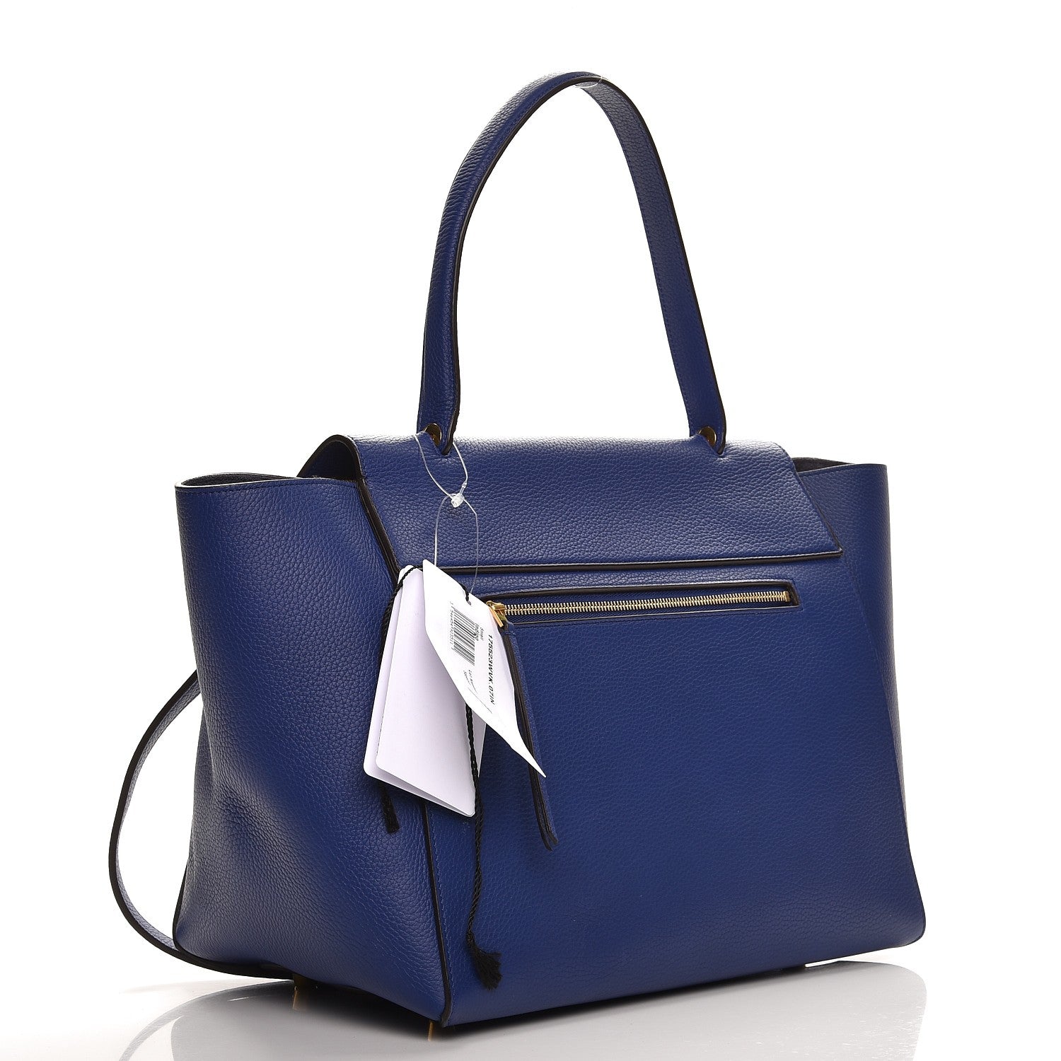 Celine Drummed Calfskin Small Belt Bag Indigo 3 of 9