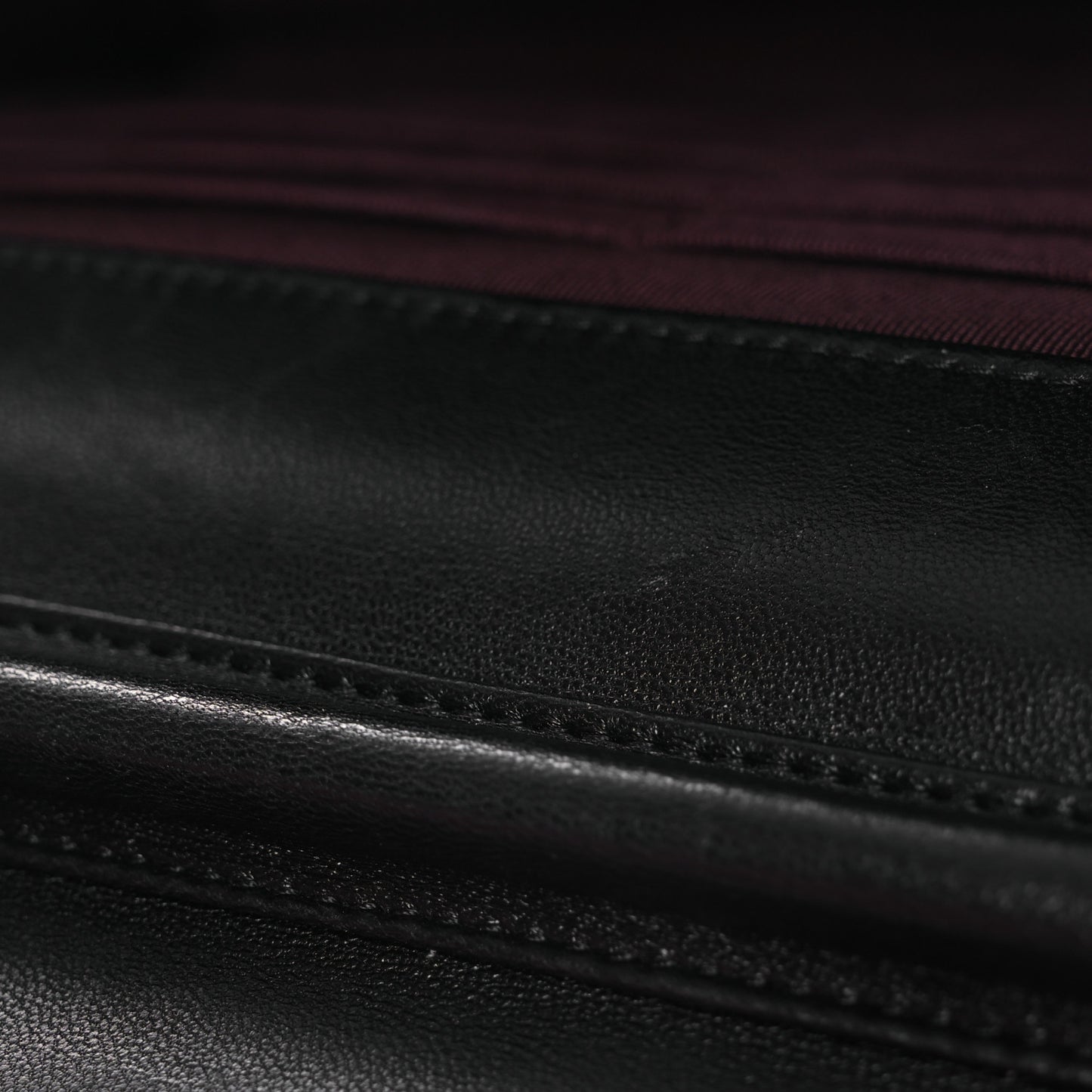 Lambskin Quilted Wallet On Chain WOC Black