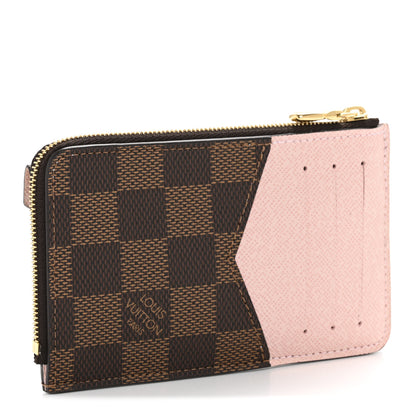 Louis Vuitton Damier Ebene Recto Verso Card Holder Rose Ballerine 3 of 8
