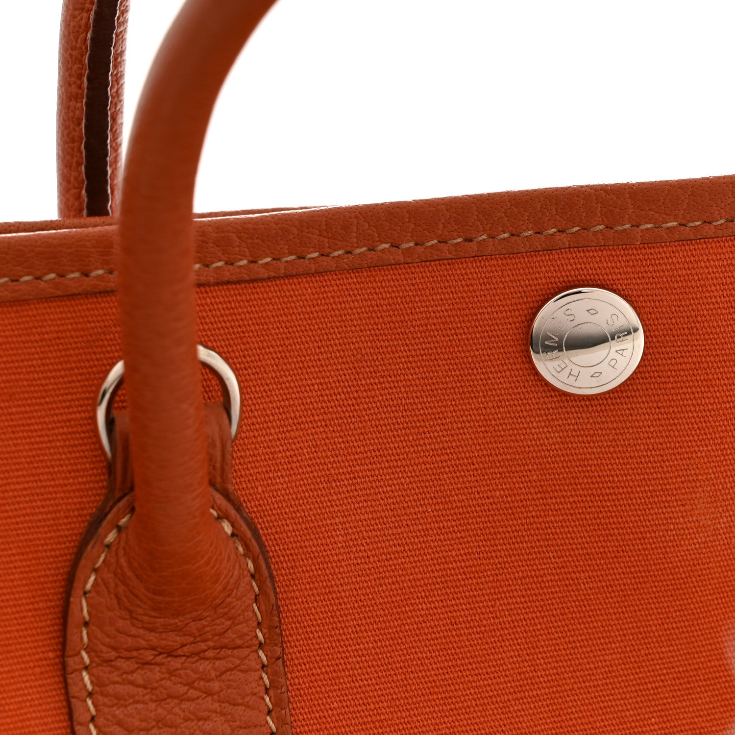 Hermes Toile Buffle Garden Party 30 TPM Potiron 10 of 11