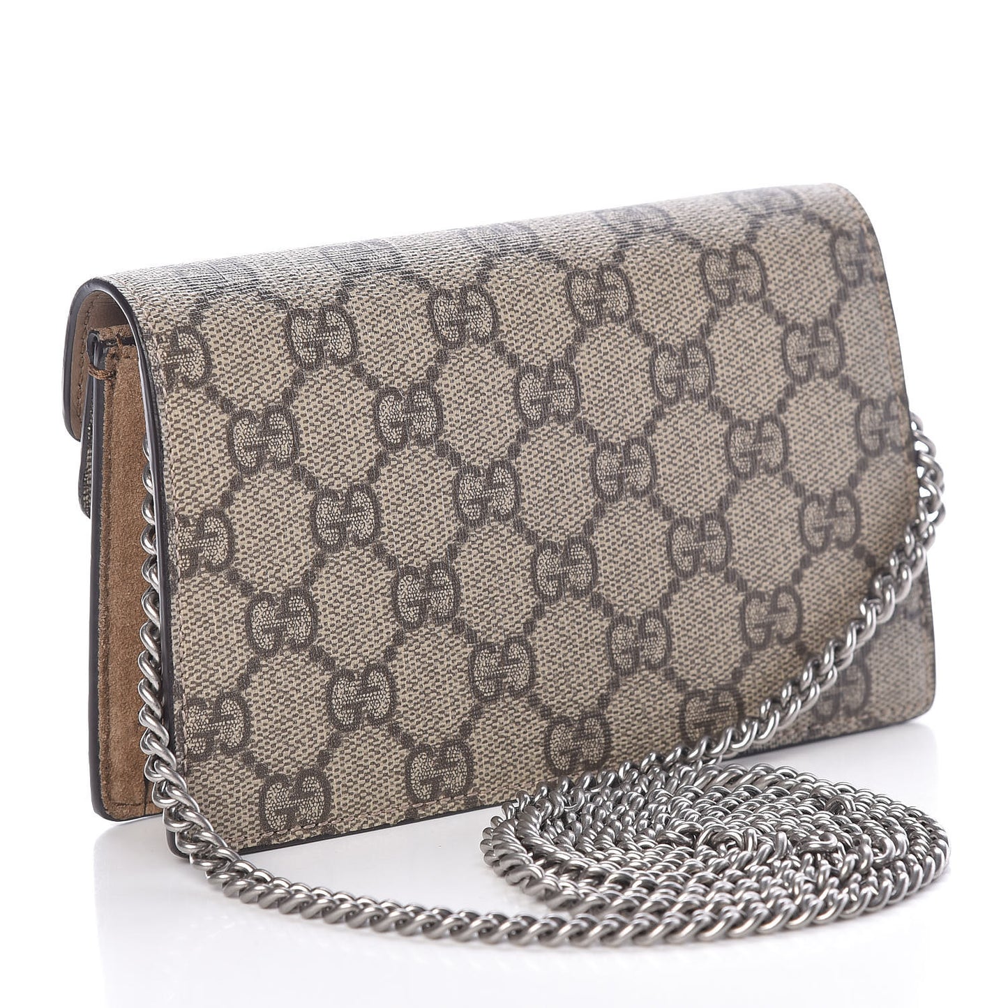 GG Supreme Monogram Super Mini Dionysus Shoulder Bag Taupe