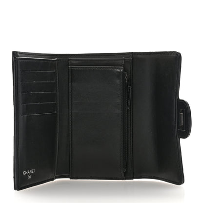 Chanel Aged Calfskin Chevron Quilted Reissue Medium Flap Wallet So Black 5 of 8