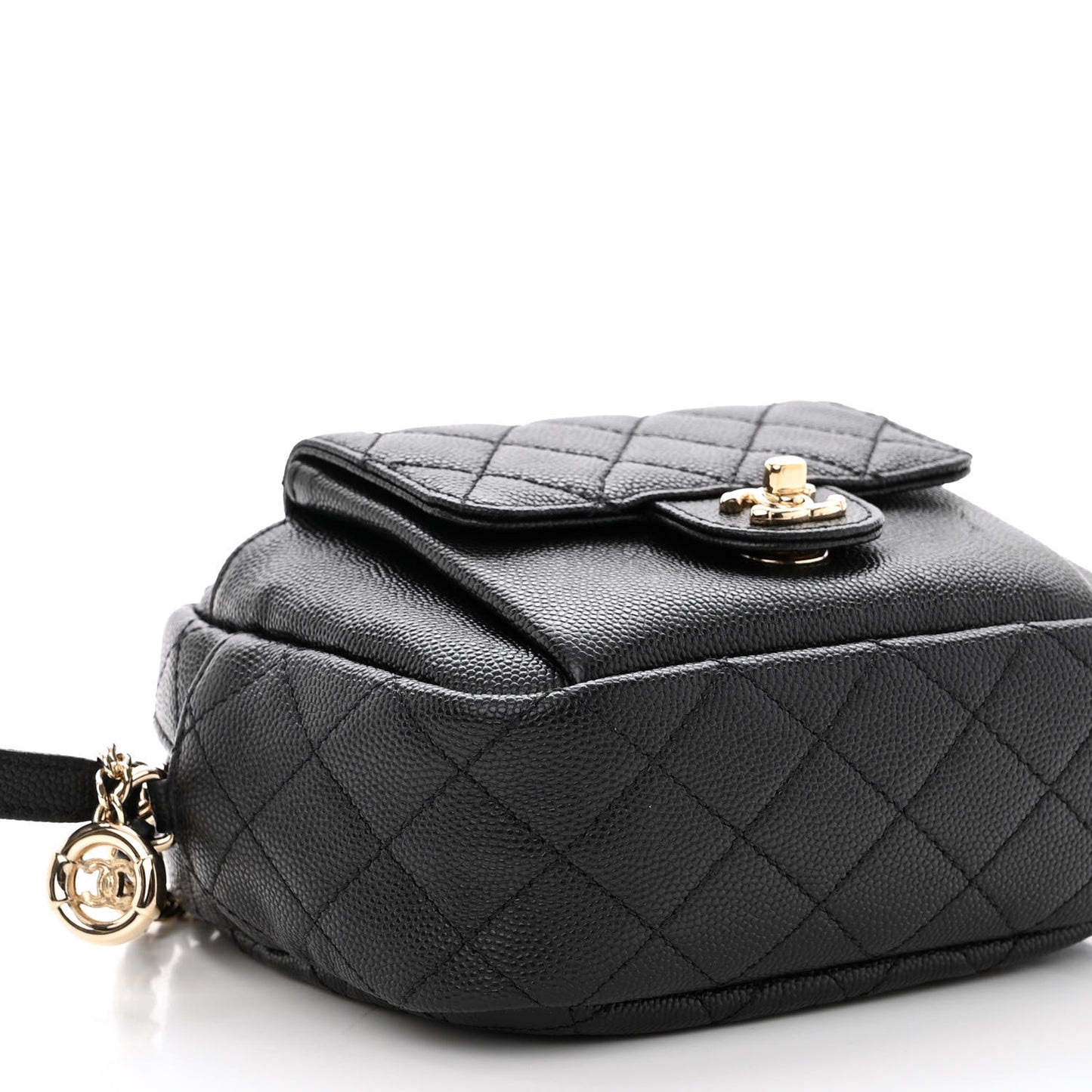 Caviar Quilted CC Day Camera Case Black