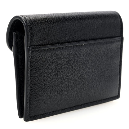 Christian Dior Goatskin Saddle Card Holder Black 3 of 7