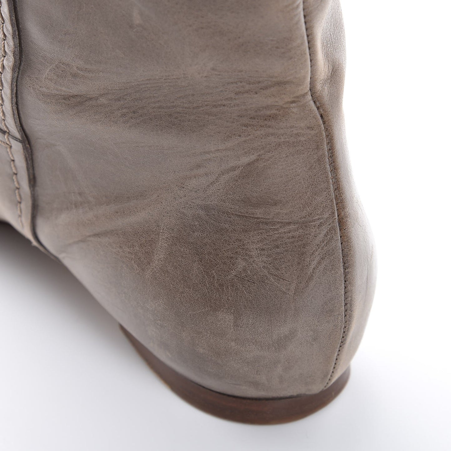 Calfskin Heloise Tall Riding Boots 40.5 Grey