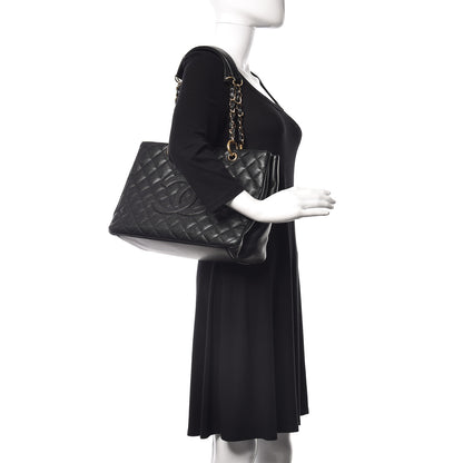 Chanel Caviar Quilted Grand Shopping Tote GST Black 2 of 23