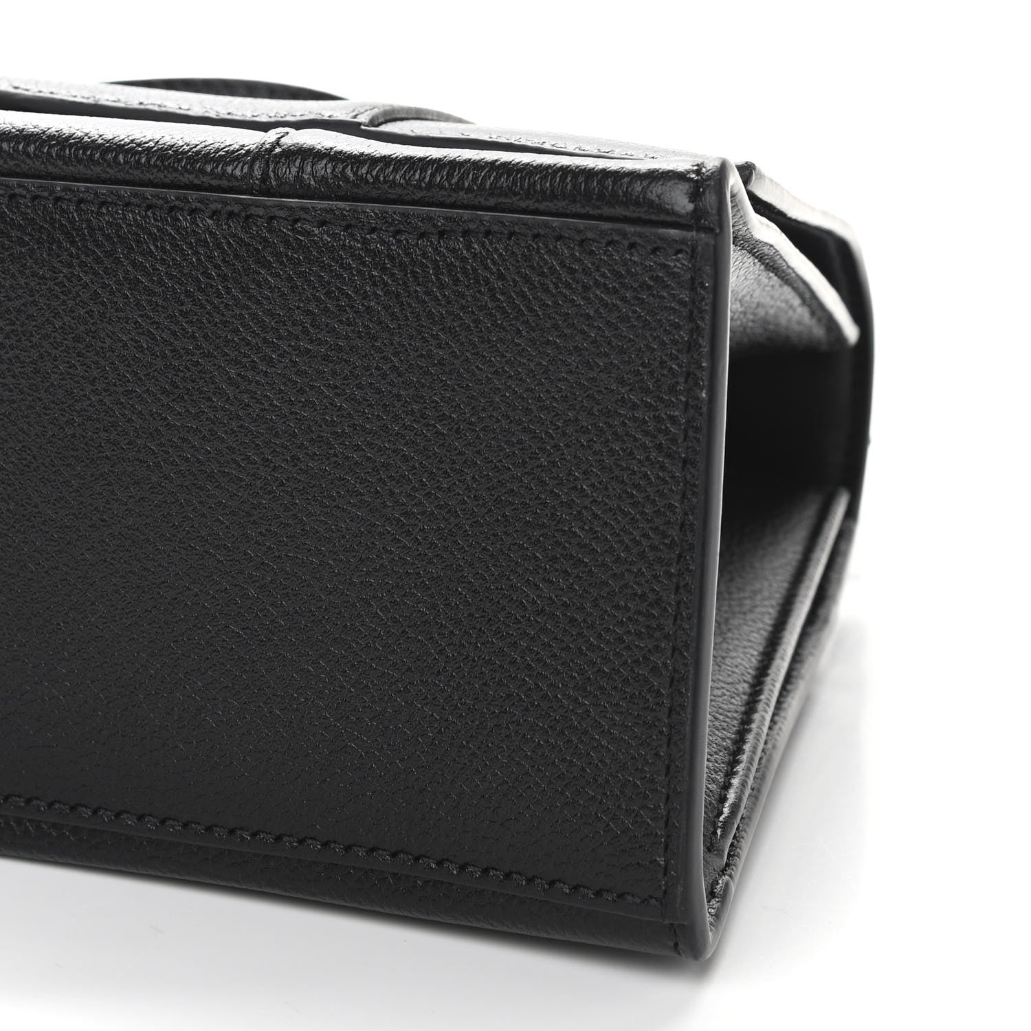 Balenciaga Grained Calfskin Medium Hourglass Top Handle Bag Black 10 of 10