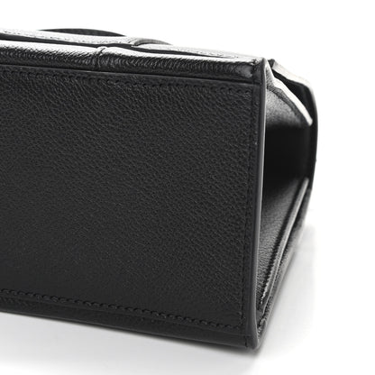 Balenciaga Grained Calfskin Medium Hourglass Top Handle Bag Black 10 of 10