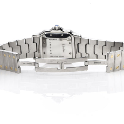 Cartier Stainless Steel 18K Yellow Gold 29mm Santos De Cartier Galbee Automatic Watch 6 of 7