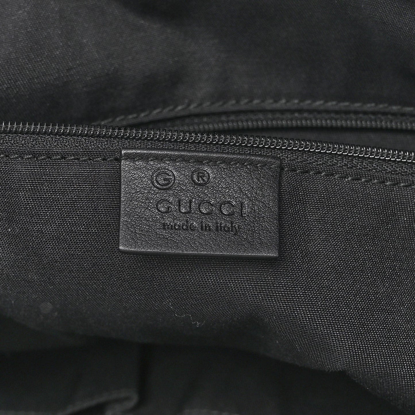 Guccissima Large GG Charm Convertible Dome Satchel Black