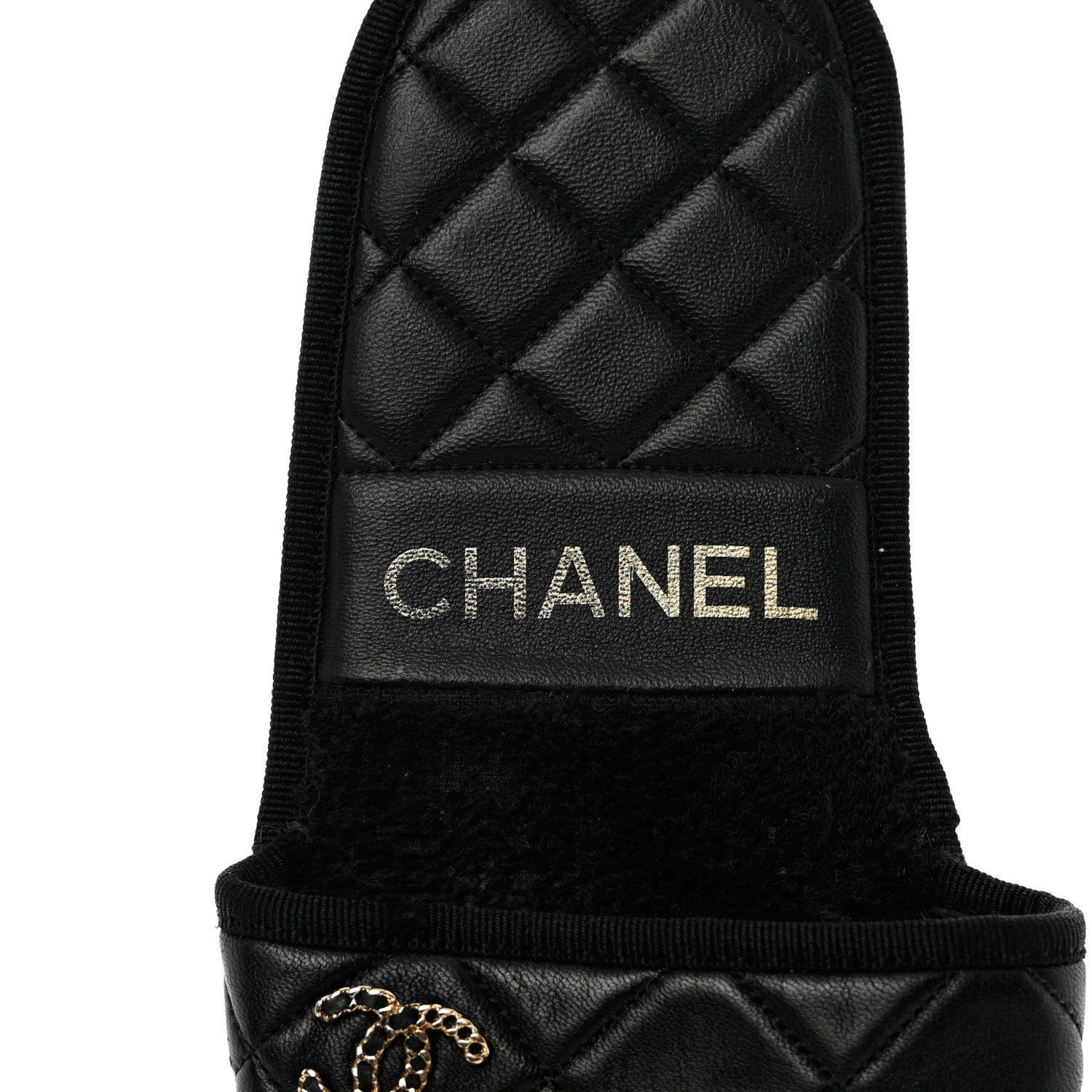 Chanel Lambskin CC Flat Mules M Black 11 of 18