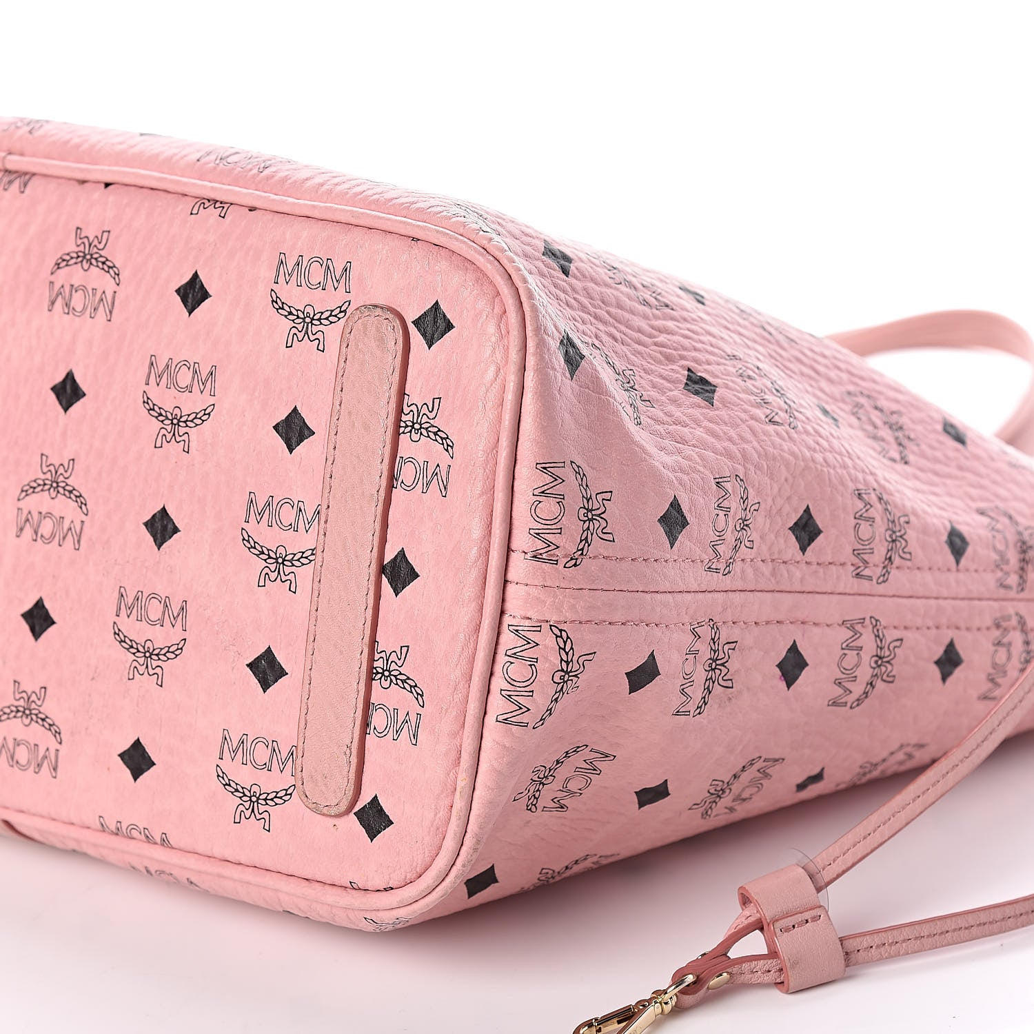 MCM Visetos Medium Liz Reversible Shopper Tote Soft Pink 13 of 20