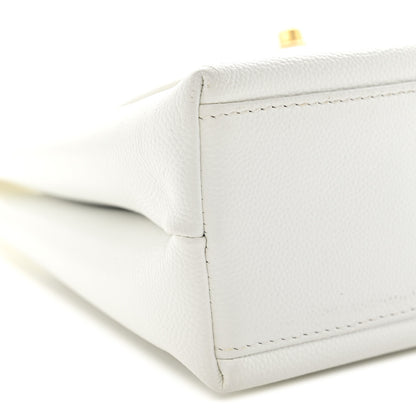 Chanel Caviar Top Handle Bag White 10 of 14