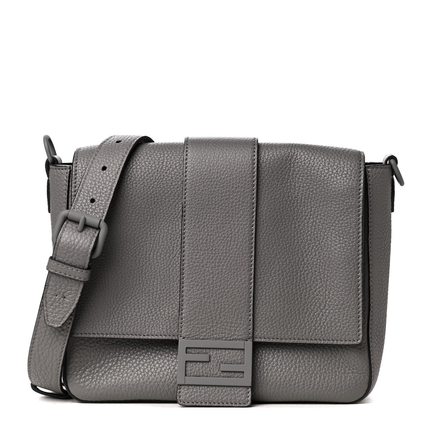 Cuoio Romano Monochrome Medium Baguette Messenger Argilla