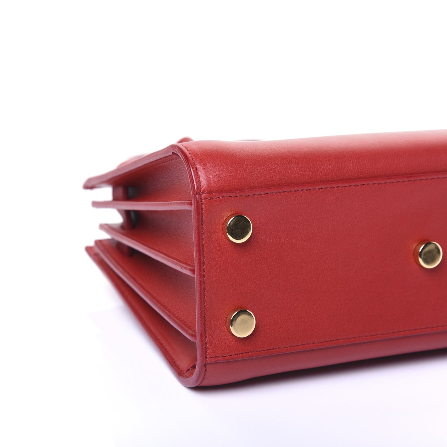 Calfskin Nano Sac De Jour Lipstick Red