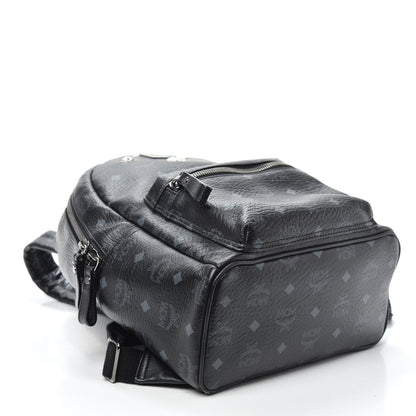 MCM Visetos Studded Small Dual Stark Backpack Black 4 of 9