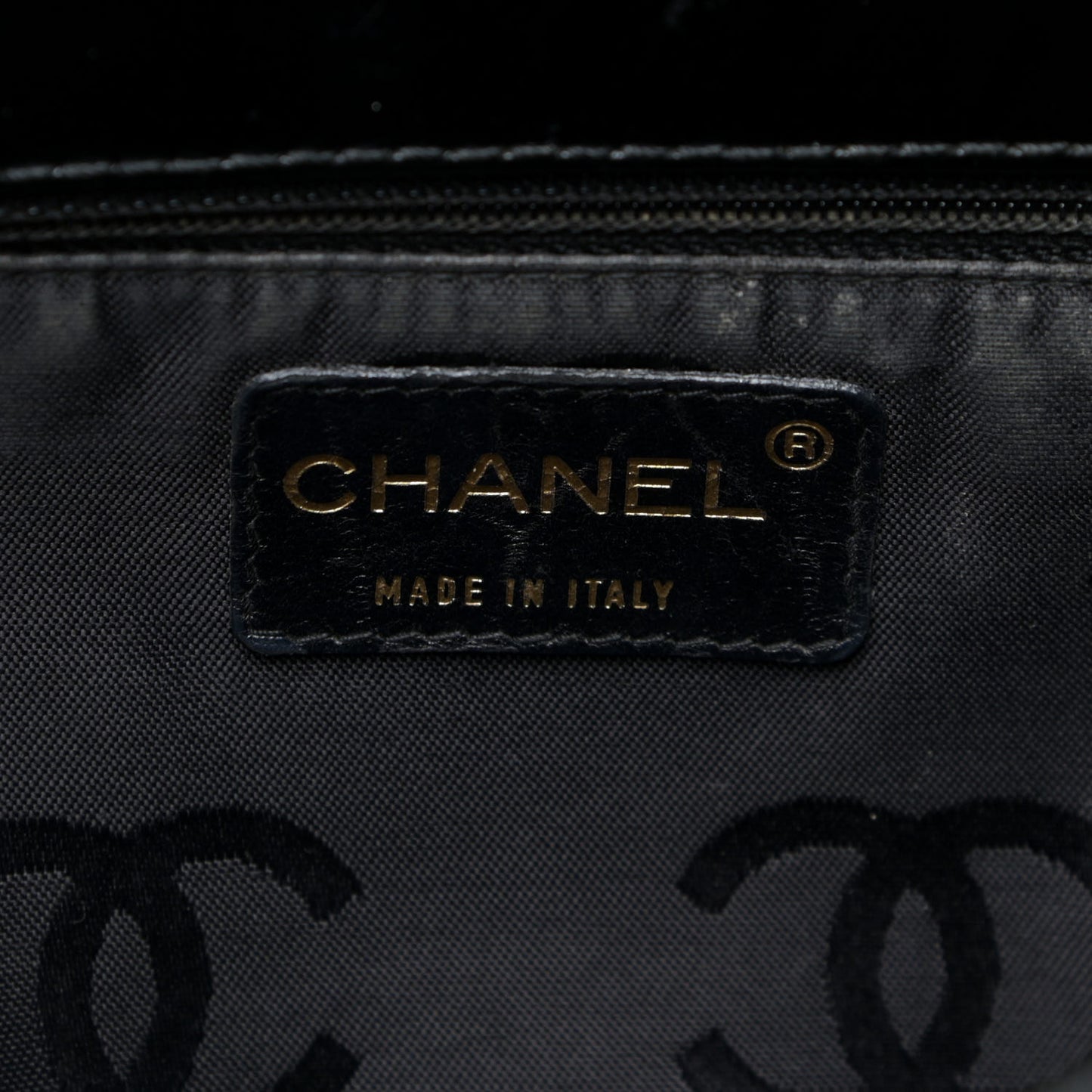 Patent Chocolate Bar CC Tote Black