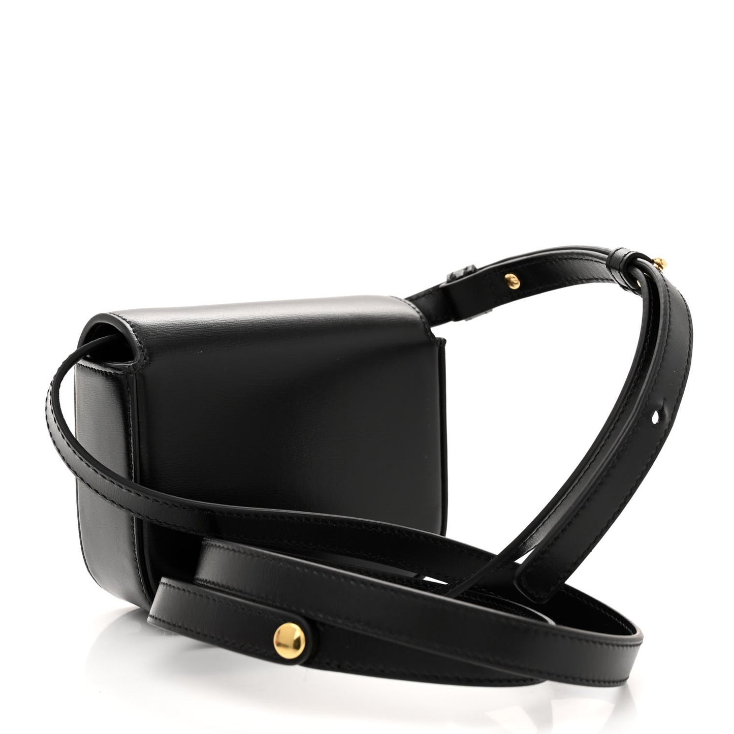 Shiny Calfskin Mini Triomphe Black