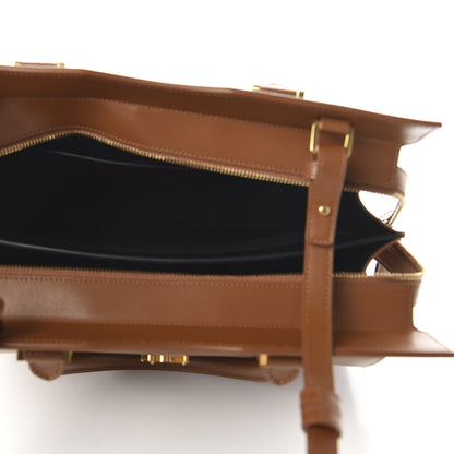 Saint Laurent Grain De Poudre Medium Uptown Tote Brick 5 of 10