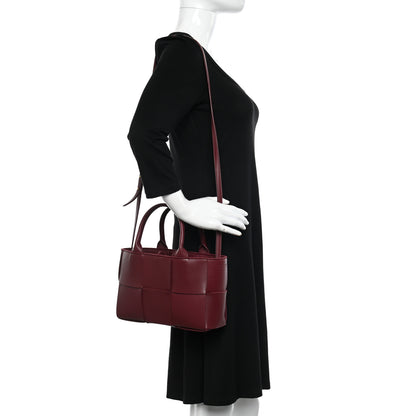 Bottega Veneta Nappa Maxi Intreccio Mini Arco Tote Barolo 3 of 10