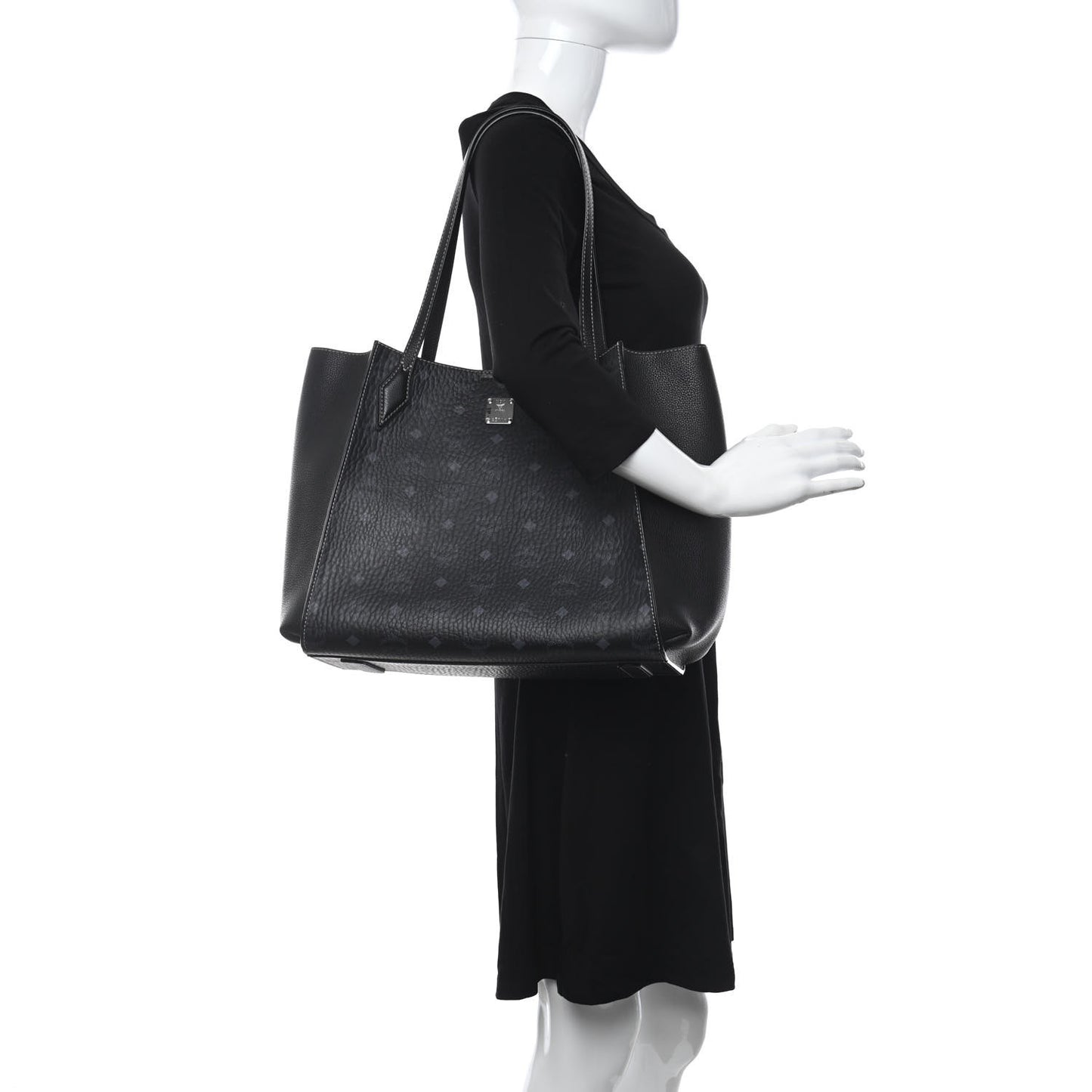 Visetos Large Luisa Shopper Tote Black