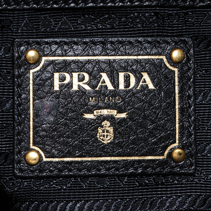 Prada Vitello Daino Tote Nero Black 11 of 13