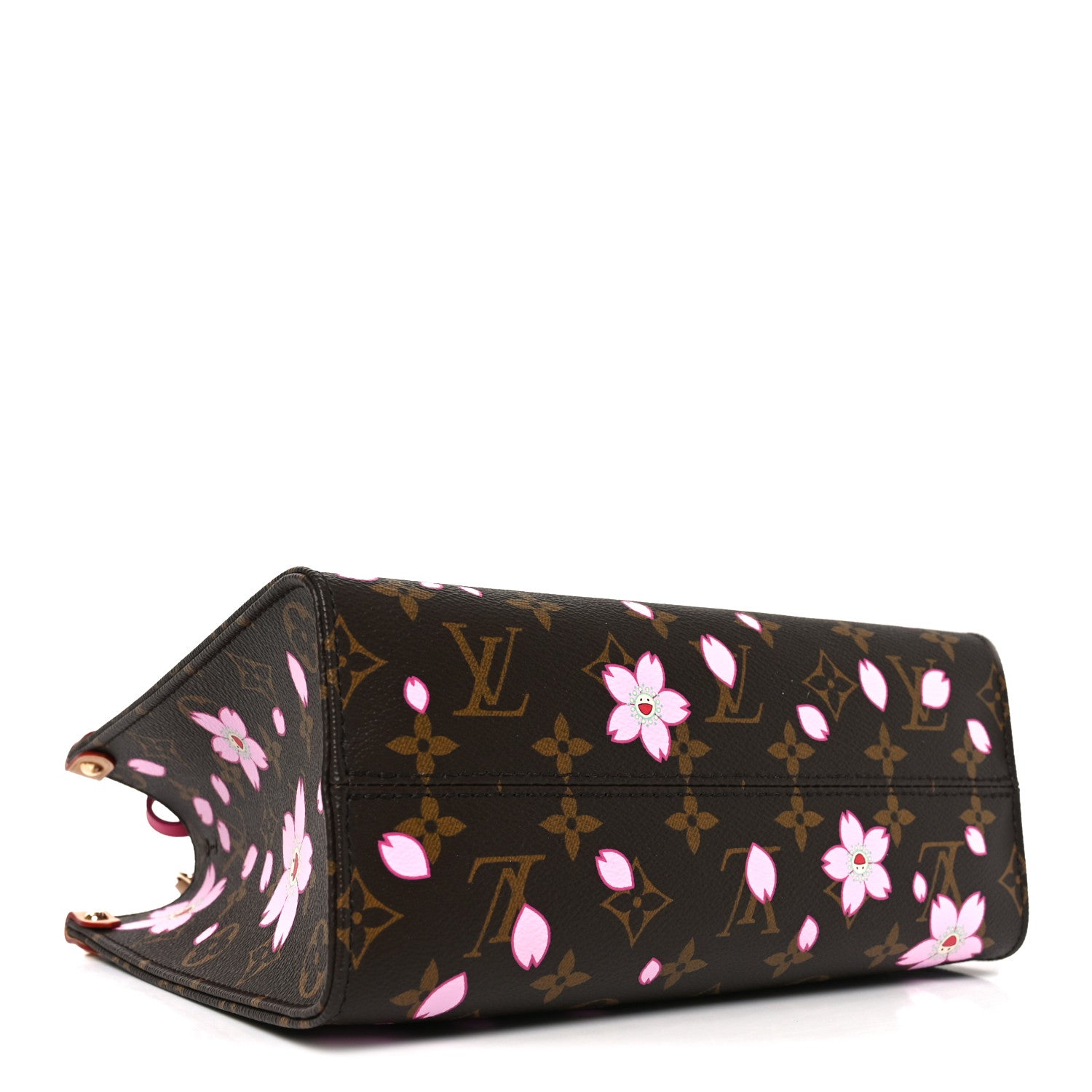 Louis Vuitton LV X TM Monogram Cherry Blossom Onthego PM Sakura Brown 4 of 9