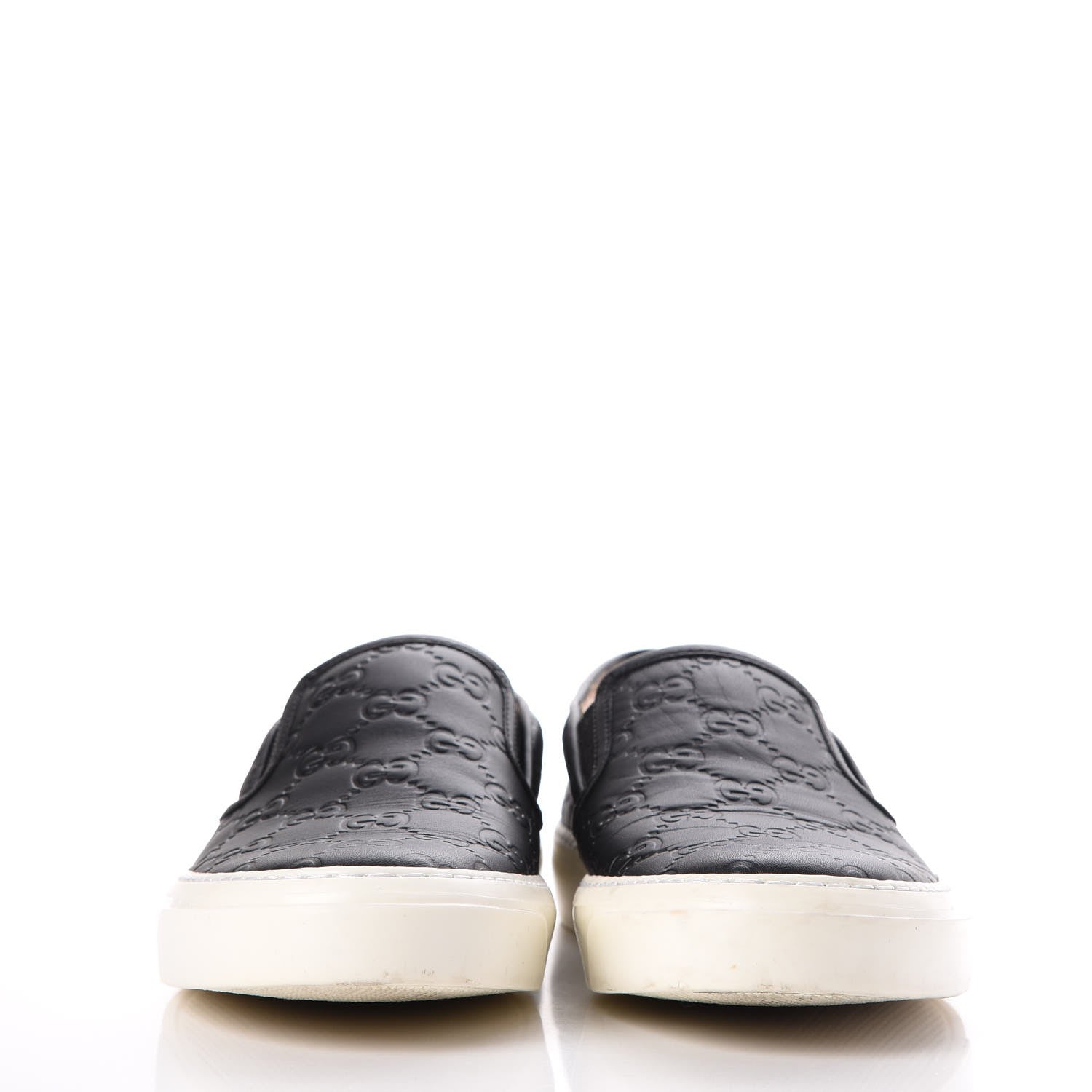 Gucci Guccissima Dublin Slip On Sneakers 38 Black 2 of 14