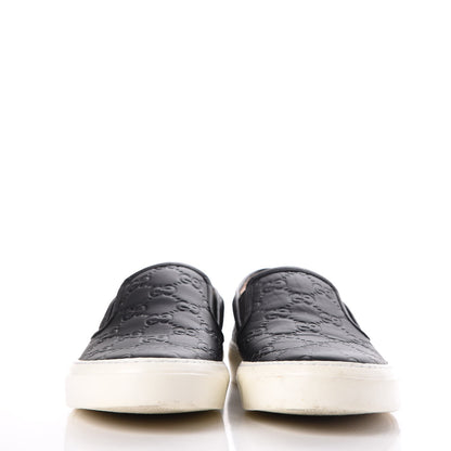 Gucci Guccissima Dublin Slip On Sneakers 38 Black 2 of 14