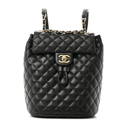 Chanel Lambskin Quilted Small Urban Spirit Backpack Black 1 of 11