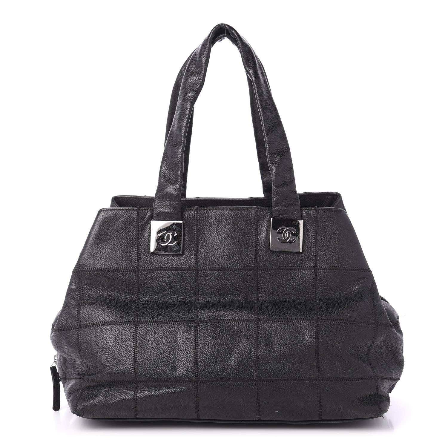 Chanel Caviar Square Stitched Tote Black 1 of 12