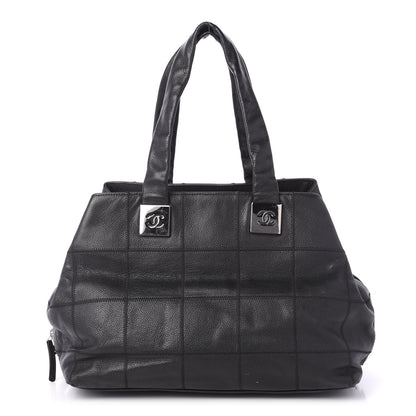 Chanel Caviar Square Stitched Tote Black 1 of 12