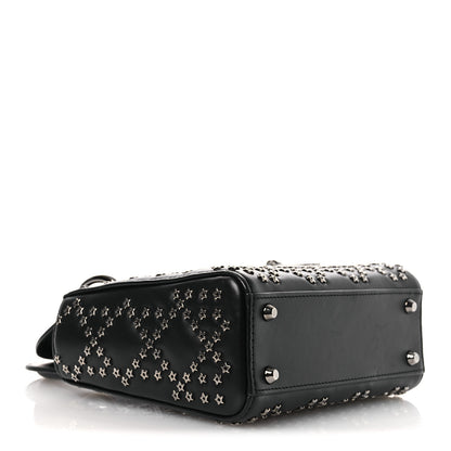 Christian Dior Lambskin Cannage Lucky Star Studded Mini Lady Dior Black Black 4 of 12