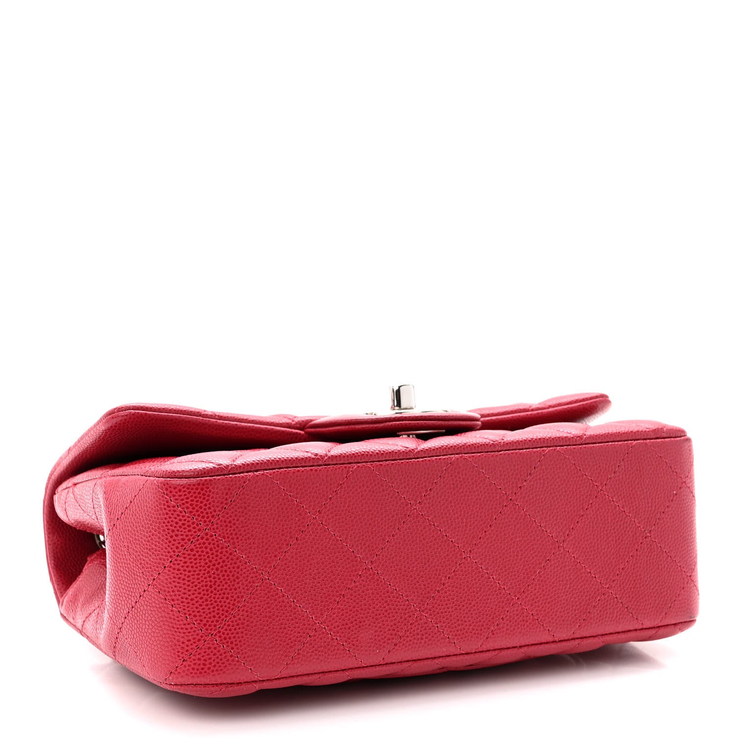 Chanel Caviar Quilted Mini Rectangular Flap Red 4 of 10