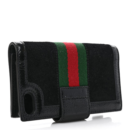 Gucci Suede Patent Web Ophidia iPhone 7 Case Black 3 of 8