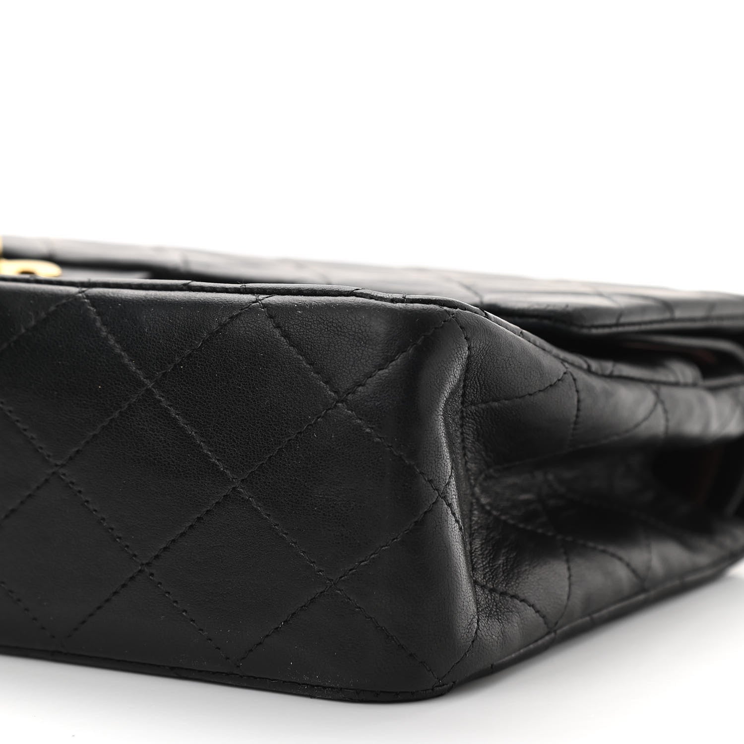 Chanel Lambskin Quilted Medium Double Flap Black 11 of 11