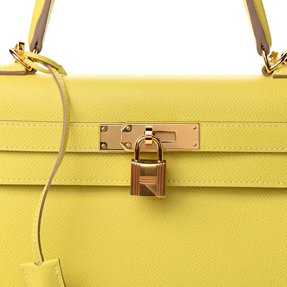 Hermes Epsom Kelly Sellier 28 Lime 33 of 36