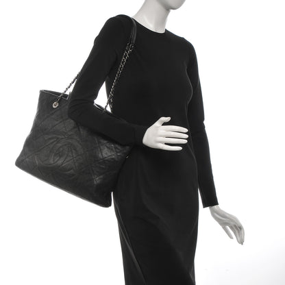Chanel Caviar Quilted Large CC Tote Black 2 of 15