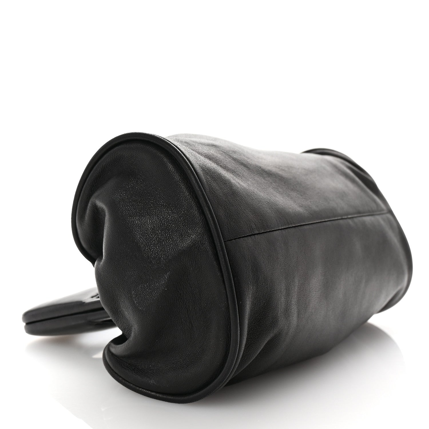 Chanel Lambskin Camellia Frame Bag Black 4 of 9