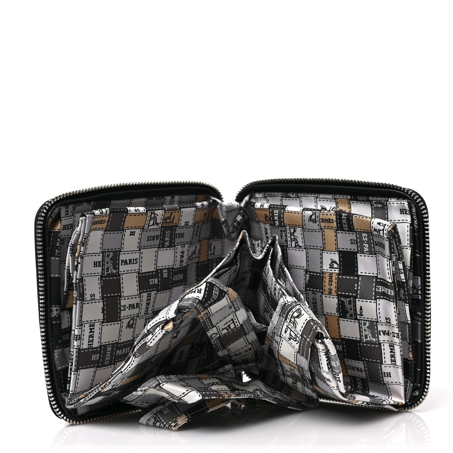 Hermes Silky Pop Bolduc Au Carre Shopper Tote Black 5 of 6
