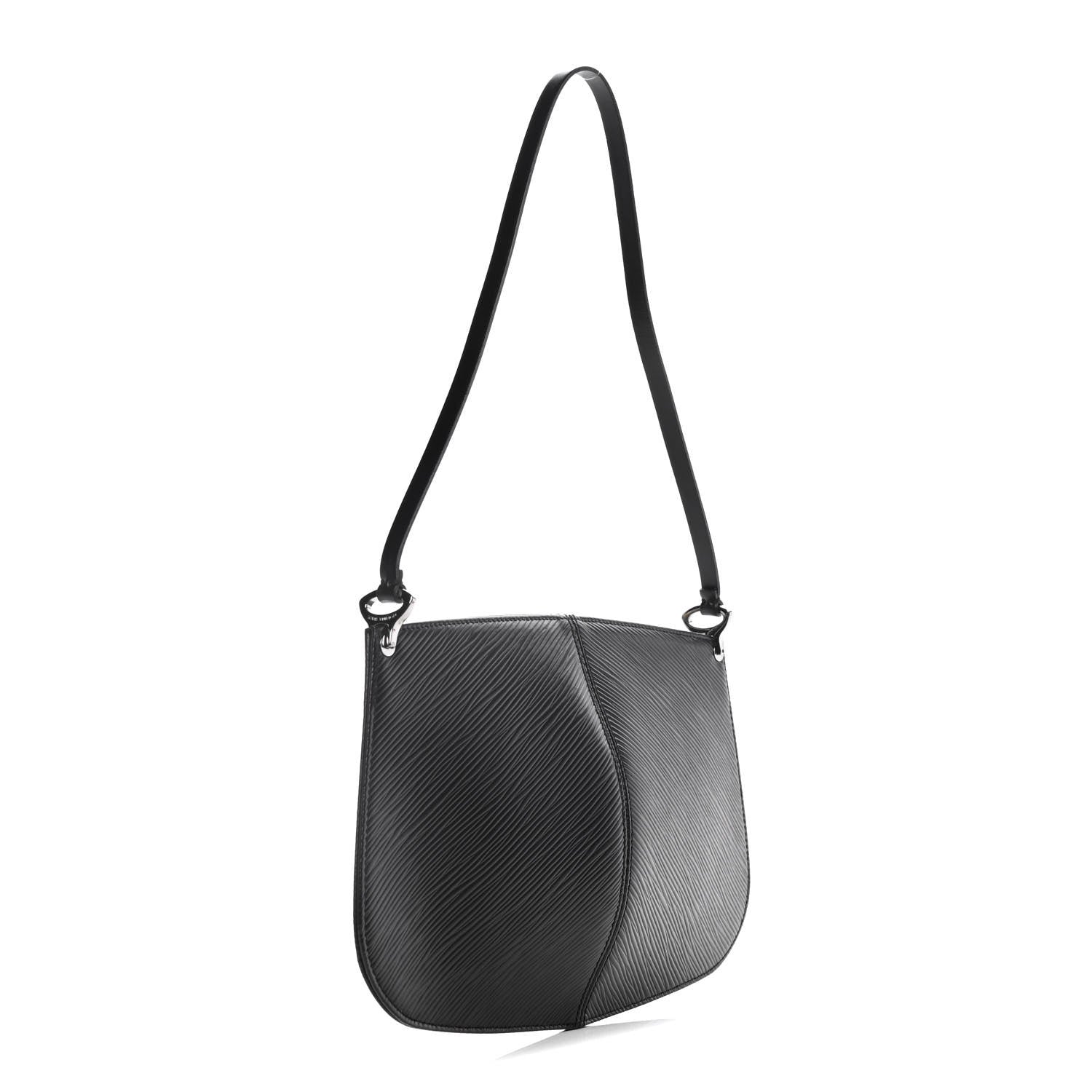 Louis Vuitton Epi Demi Lune Pochette Black 3 of 11