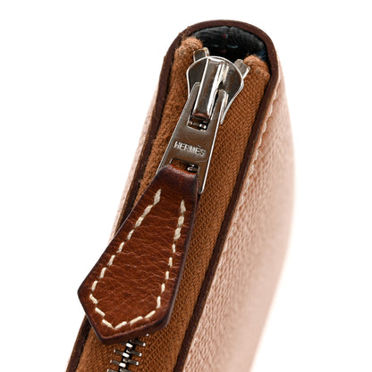 Hermes Epsom Silk'in Compact Wallet Gold 16 of 20