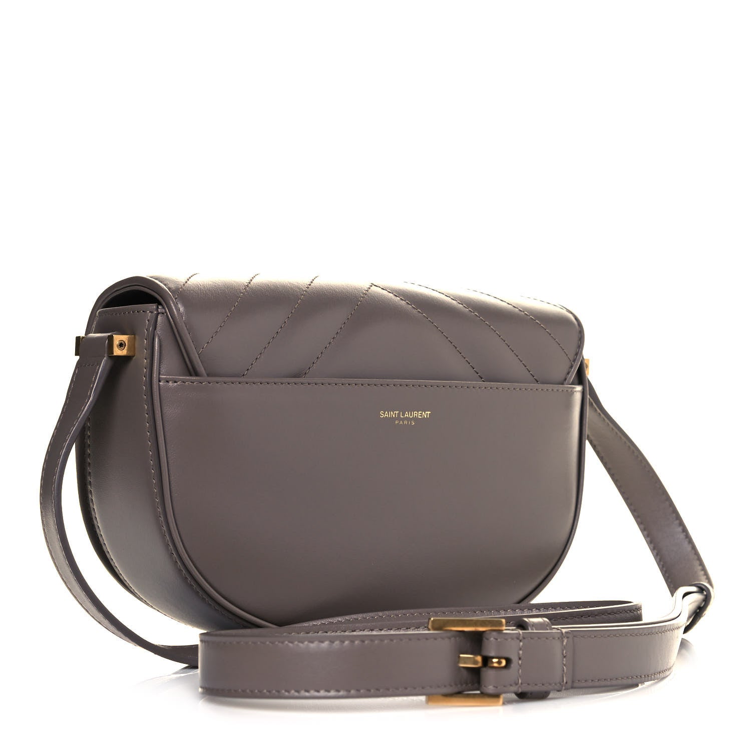 Saint Laurent Calfskin Y Quilted Small Joan Satchel Warm Taupe 4 of 11