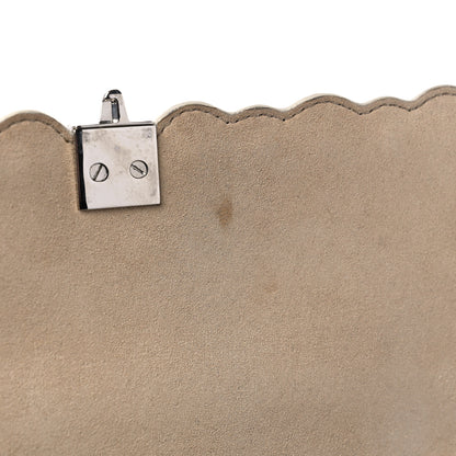 Fendi Vitello Liberty Pearl Scalloped Small Kan I Shoulder Bag Nebula Blu Scuro 10 of 14