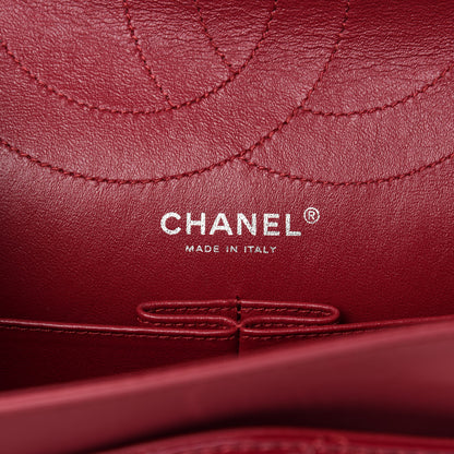 Chanel Distressed Patent Quilted 2.55 Reissue 227 Flap Red 11 of 14