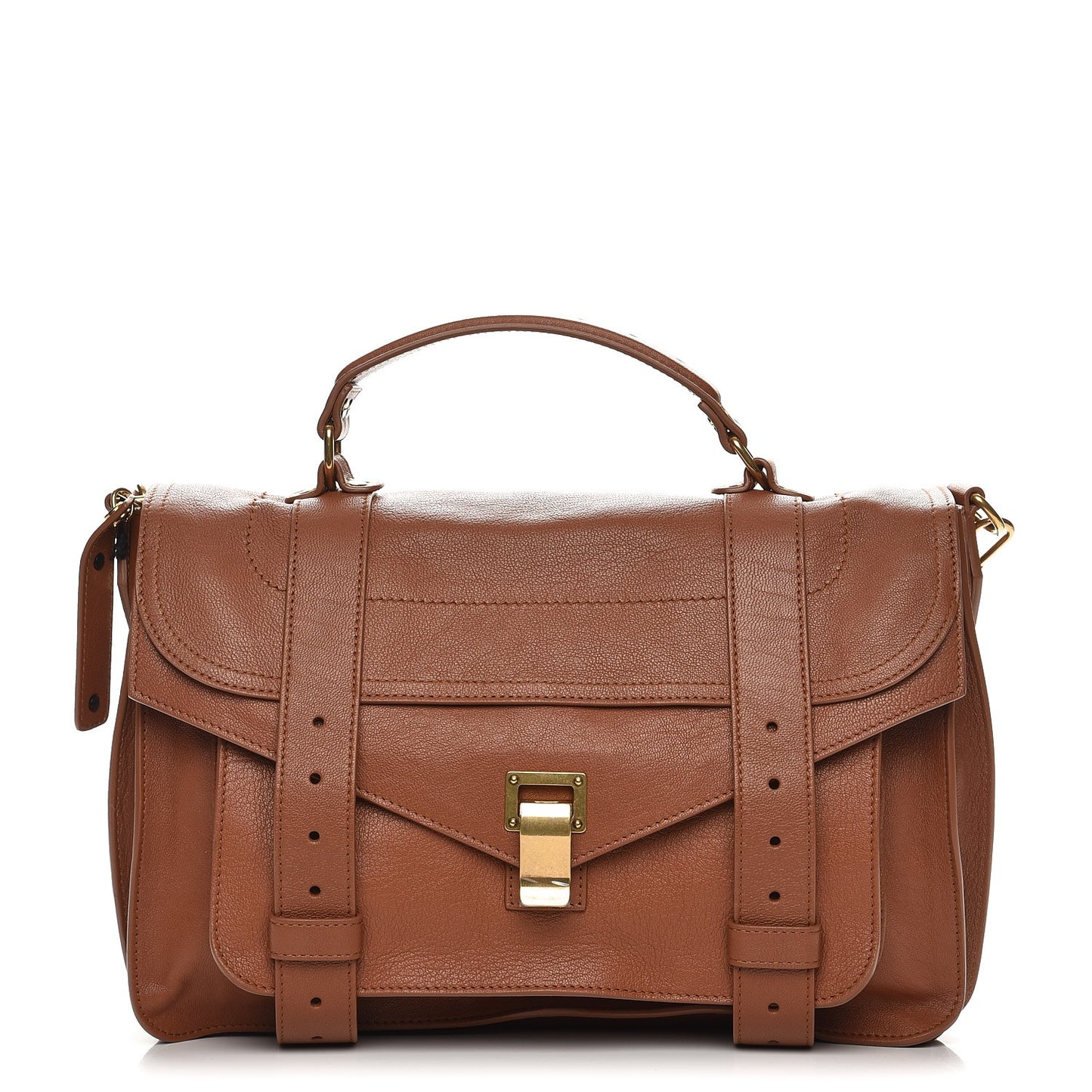 Lambskin Medium PS1 Satchel Saddle