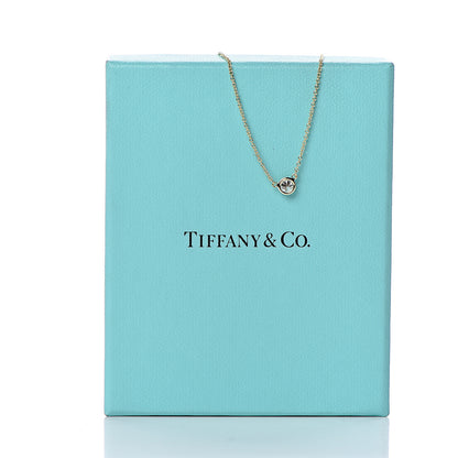 Tiffany 18K Yellow Gold Diamond .21ct Elsa Peretti Diamonds by the Yard Pendant Necklace 9 of 9