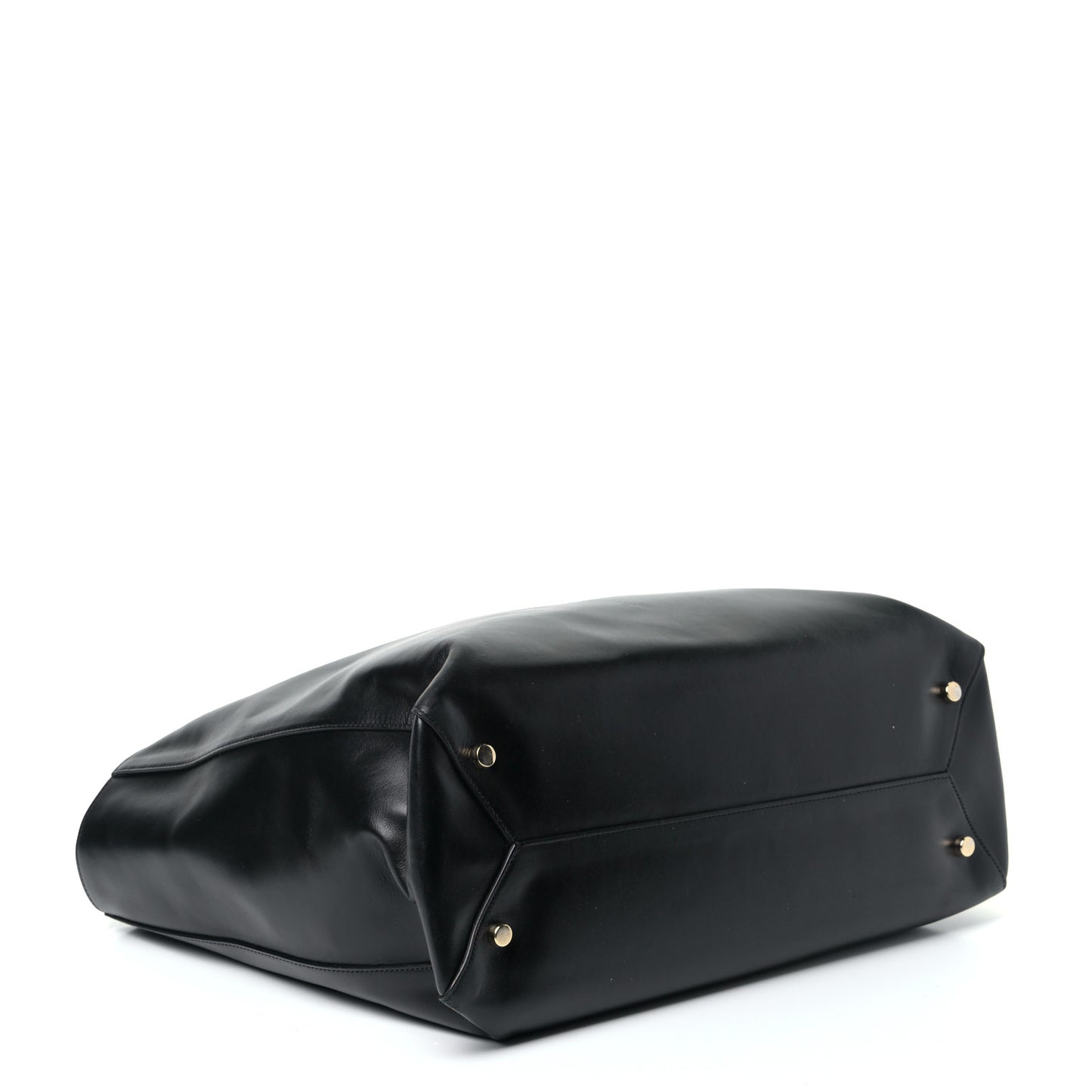 Calfskin Shopper Tote Black