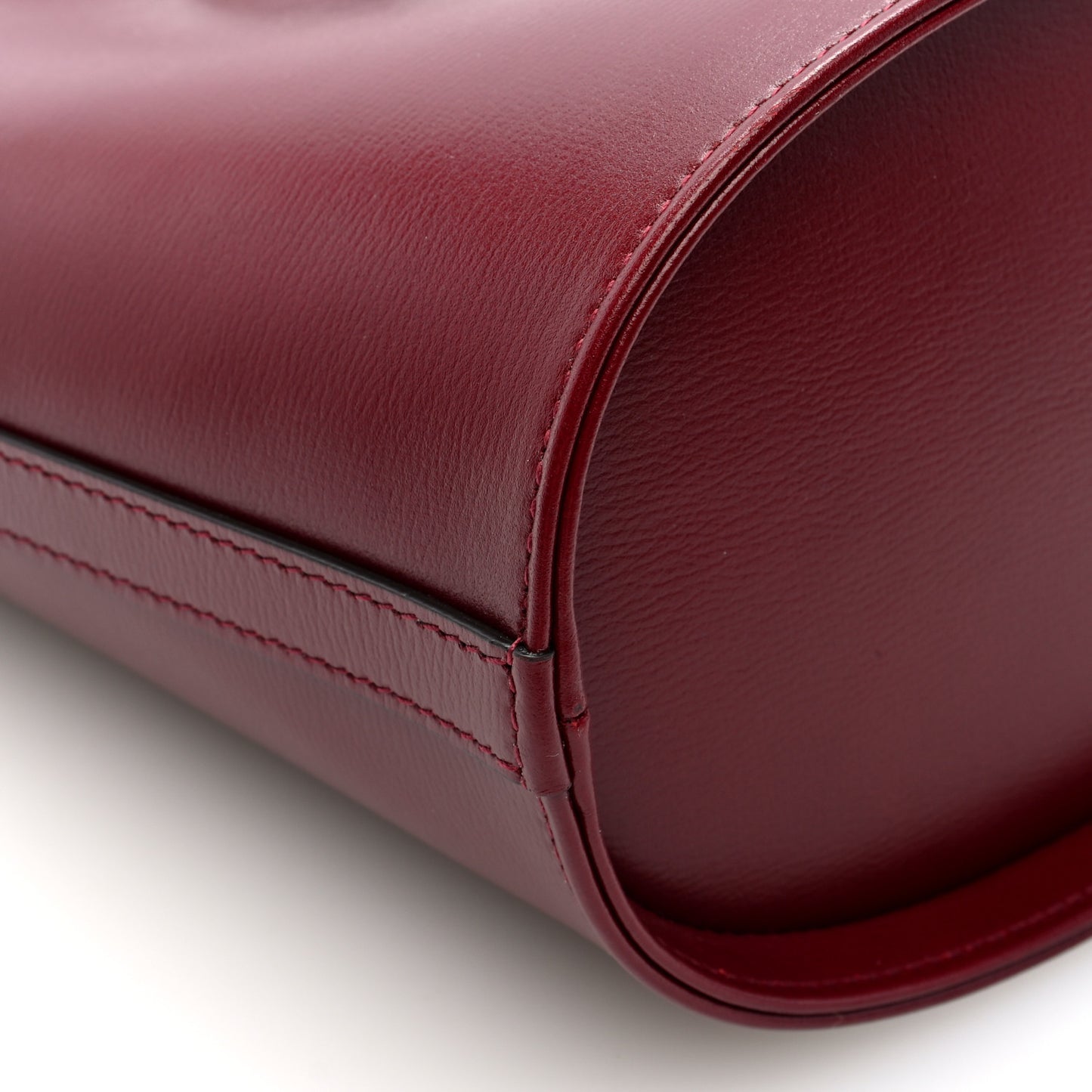 Tritone Calfskin Web Mini Ophidia Bucket Bag Ancora Red